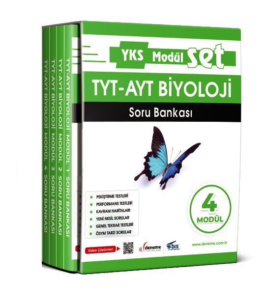 TYT-AYT BİYOLOJİ SORU BANKASI MODÜLER SET- 4 MODÜL