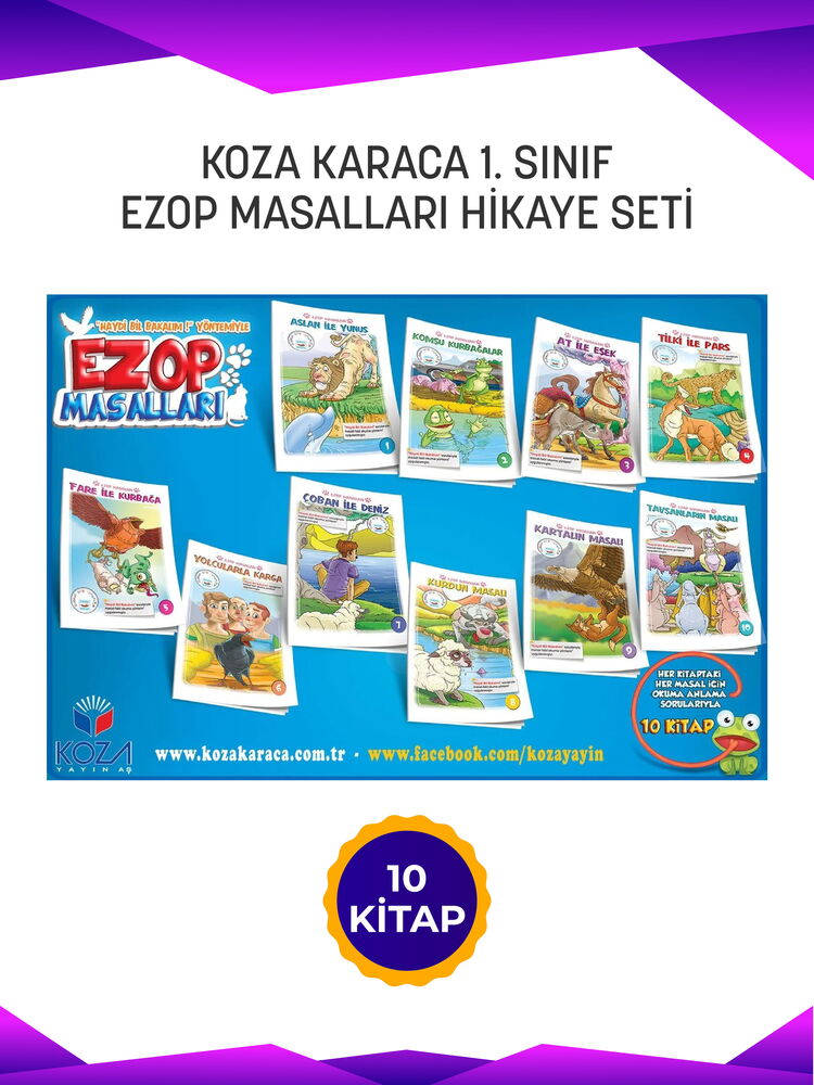 KOZA 1. SINIF EZOP MASALLARI (10 kitap)