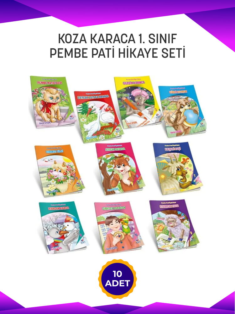 KOZA 1. SINIF PEMBE PATİ ÖYKÜ DİZİSİ (10 kitap)