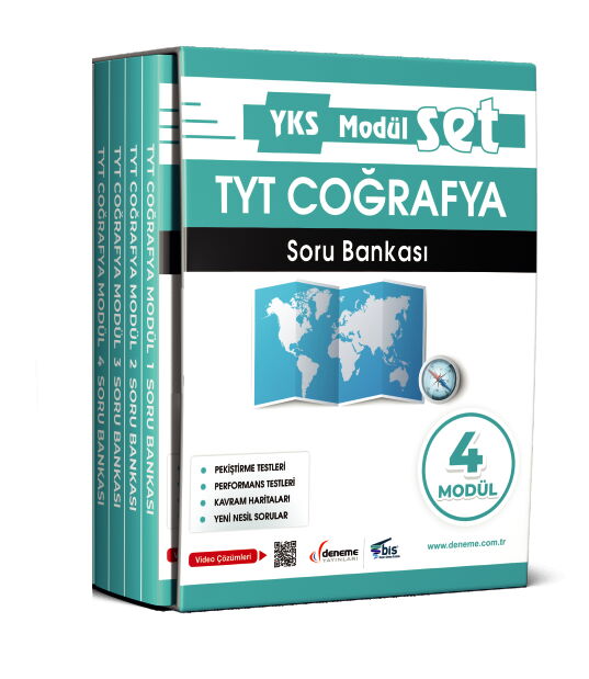 TYT COĞRAFYA SORU BANKASI MODÜLER SET - 4 MODÜL